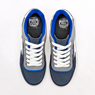 Foto 3 | Yuyin Tenis Urbano Para Joven Marino Gris Blanco Cod.132960