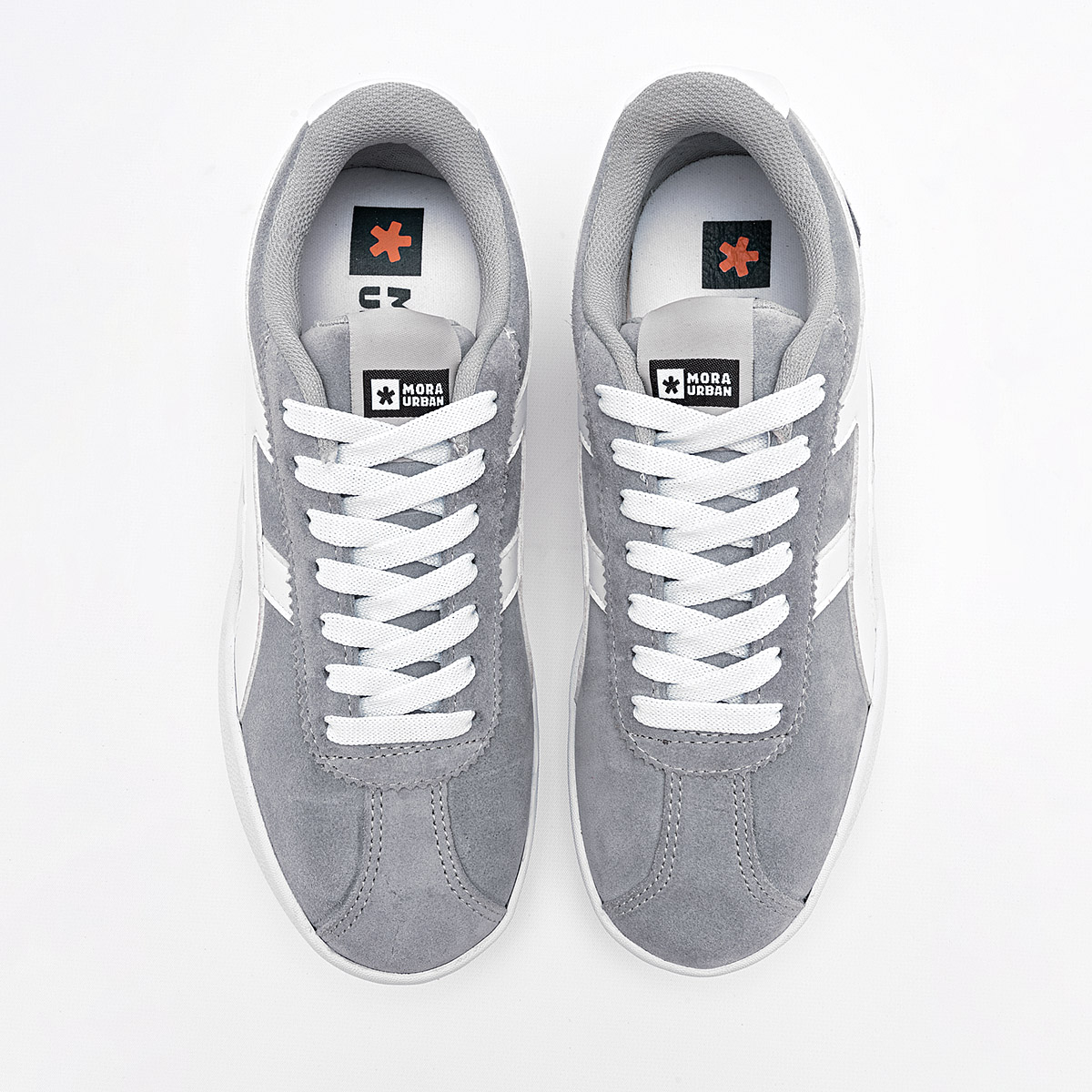 Foto 4 pulgar | Mora Urban Tenis Urbano Para Joven Gris Blanco Cod.132521