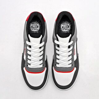 Foto 3 | Yuyin Tenis Urbano Para Joven Gris Blanco Rojo Cod.132959