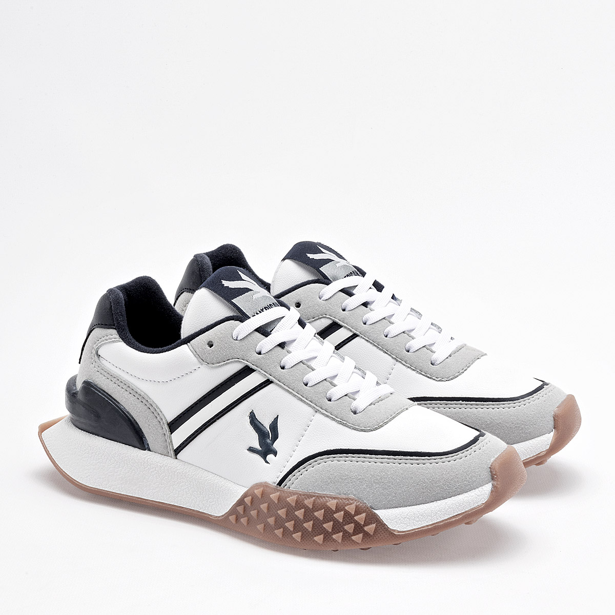 Foto 2 | American Fire Tenis Urbano Para Joven Blanco Gris Marino Cod.133798