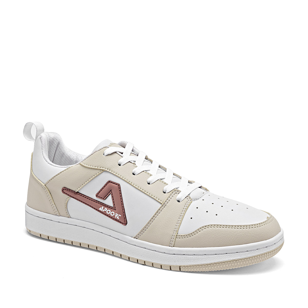 Apoort Tenis Urbano Para Joven Blanco Beige Cod.131800