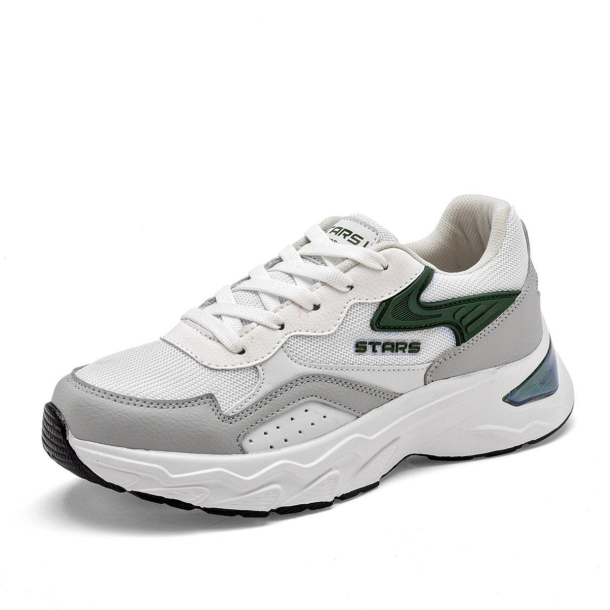 Stars Of The World Tenis Urbano Para Joven Blanco Gris Verde Cod.132825