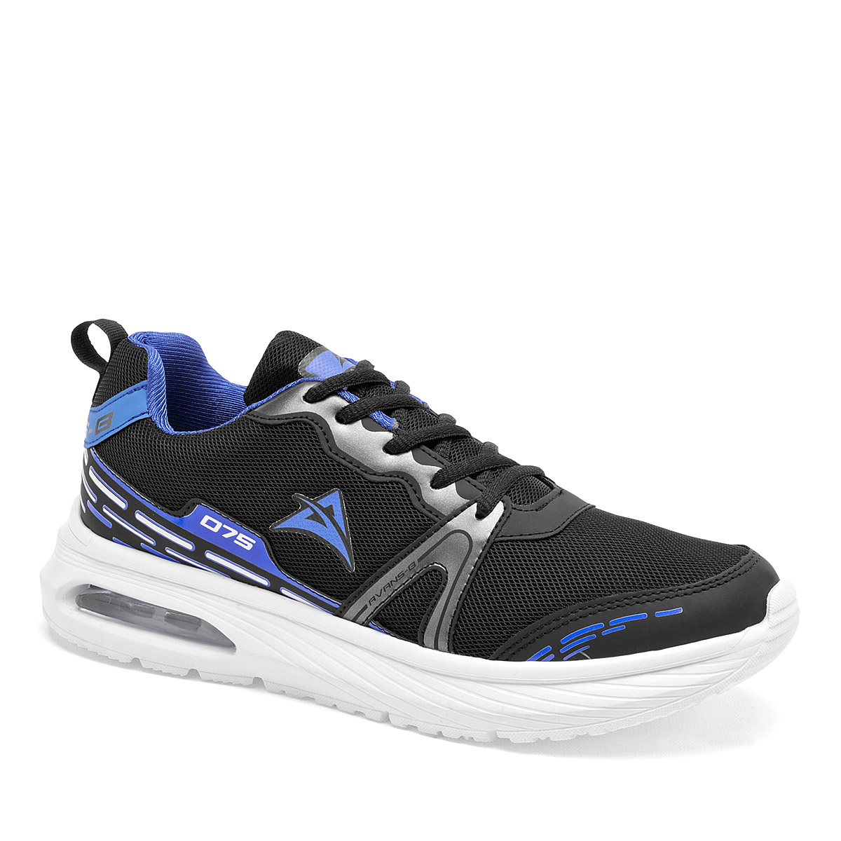 Avans-b Tenis Urbano Para Joven Negro Azul Cod.133311