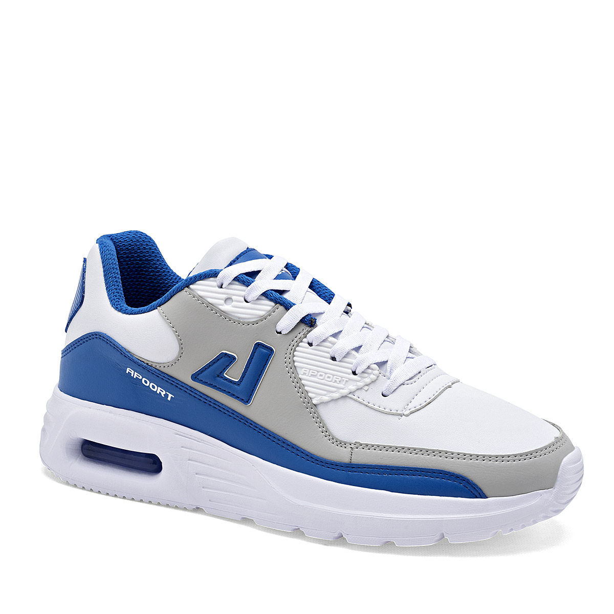 Foto 1 | Apoort Tenis Urbano Para Joven Blanco Gris Azul Cod.131796