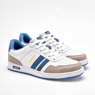 Foto 2 | Newk Tenis Urbano Para Joven Blanco Latte Azul Cod.132685