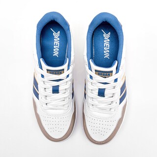 Foto 3 | Newk Tenis Urbano Para Joven Blanco Latte Azul Cod.132685