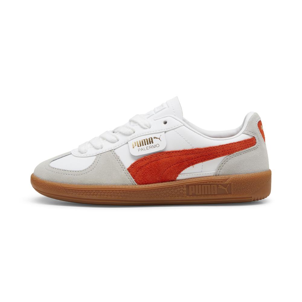 Foto 2 pulgar | Tenis Puma Palermo Lth Para Niño Blanco