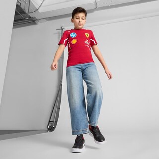 Foto 4 | Tenis Puma Ferrari Caven 2.0 Jr Para Niño Negro