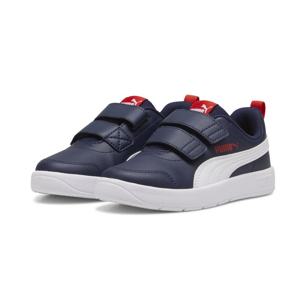 Foto 3 | Tenis Puma Courtflex V3 Para Niño Azul Marino