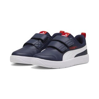 Foto 3 | Tenis Puma Courtflex V3 Para Niño Azul Marino