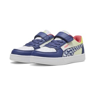 Foto 3 | Tenis Puma Caven 2.0 Poised 2 Race Jr Para Niños Azul Marino
