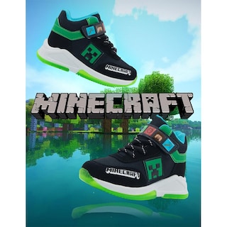 Foto 2 | Tenis Minercraft Creeper Color Negro Bota Para Niño Gamer Negro