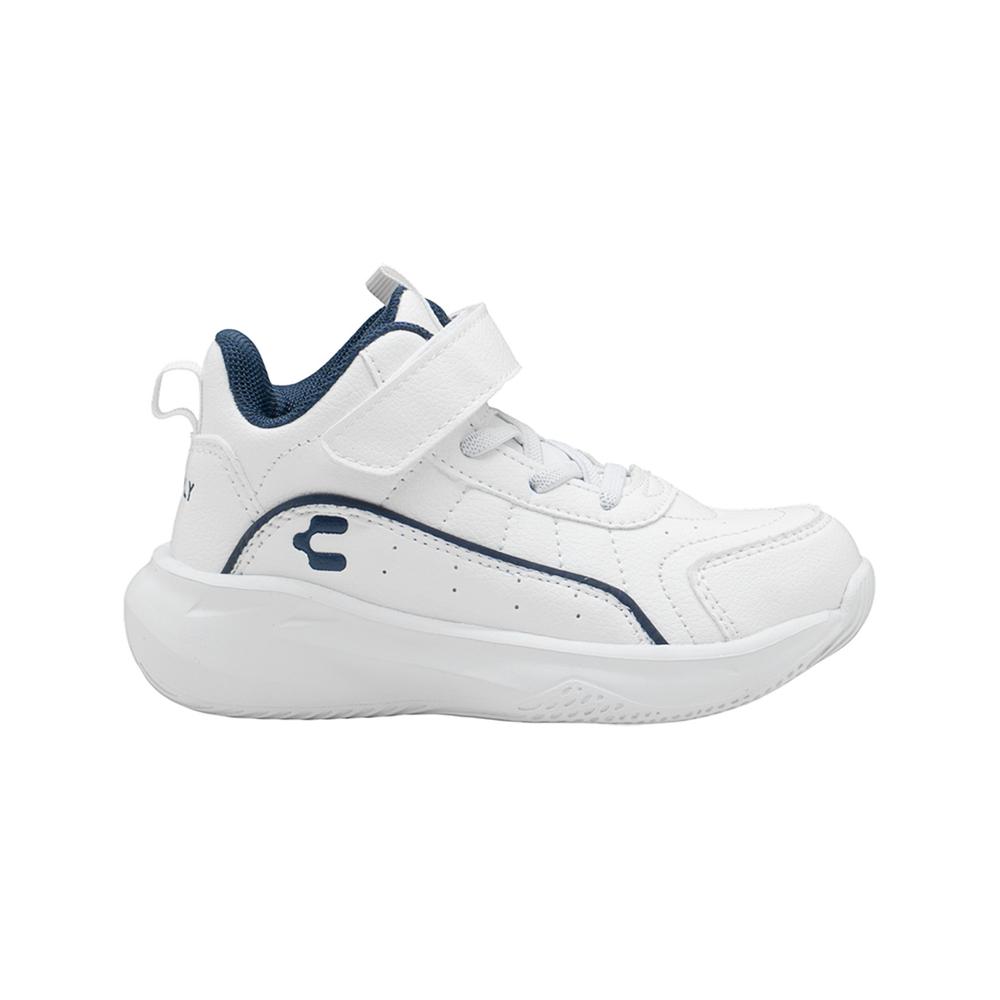 Foto 4 pulgar | Tenis Para Niño Charly  Estilo Urbano Blanco Marino 15-21 Blanco