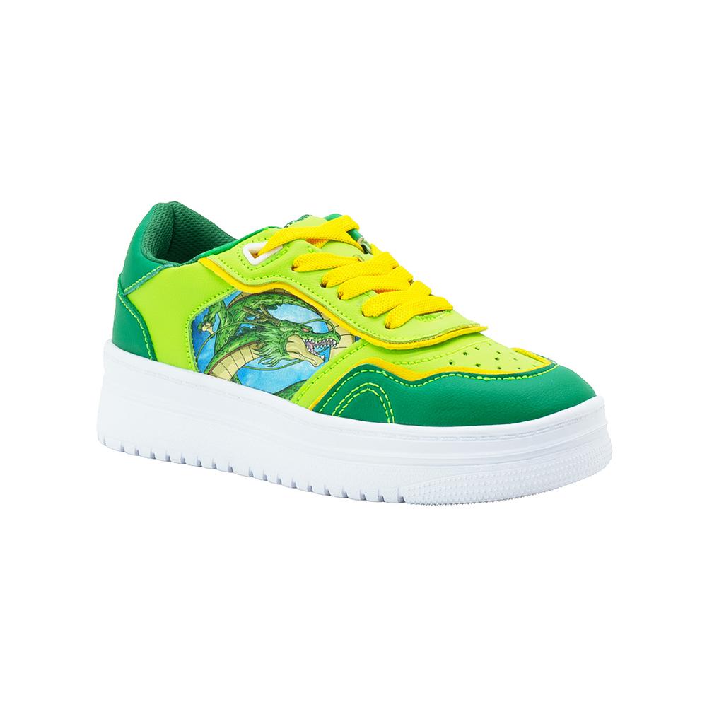 Foto 2 pulgar | Tenis Para Niño Karsten Shenlong Ajuste Cordones Verde Blanco Verde