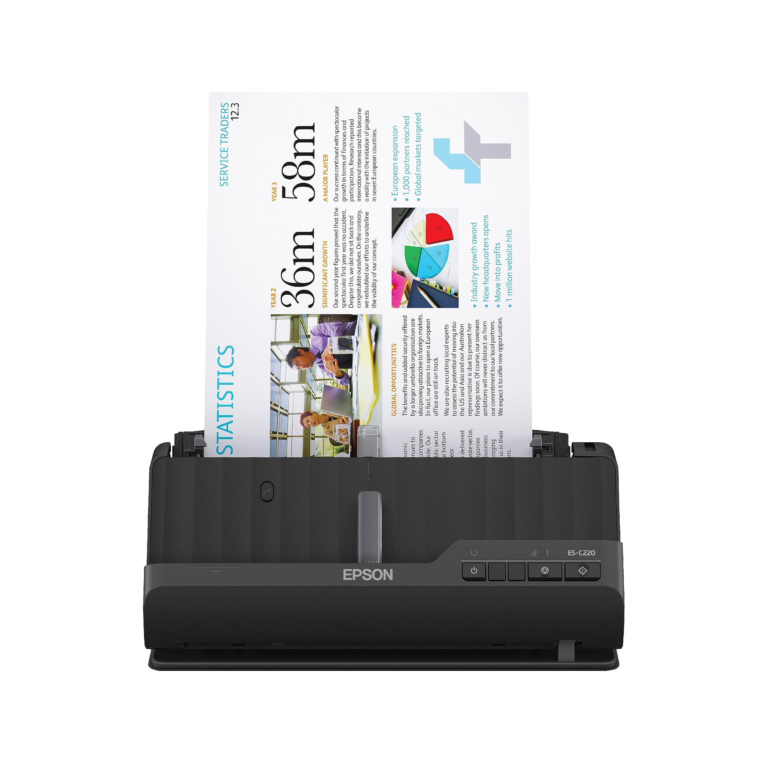 Foto 2 pulgar | Escáner De Documentos Epson Workforce Es-c220 Compact Desktop - Venta Internacional.