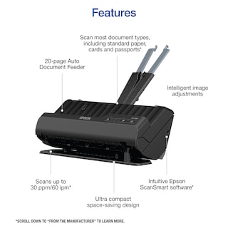 Foto 3 | Escáner De Documentos Epson Workforce Es-c220 Compact Desktop - Venta Internacional.
