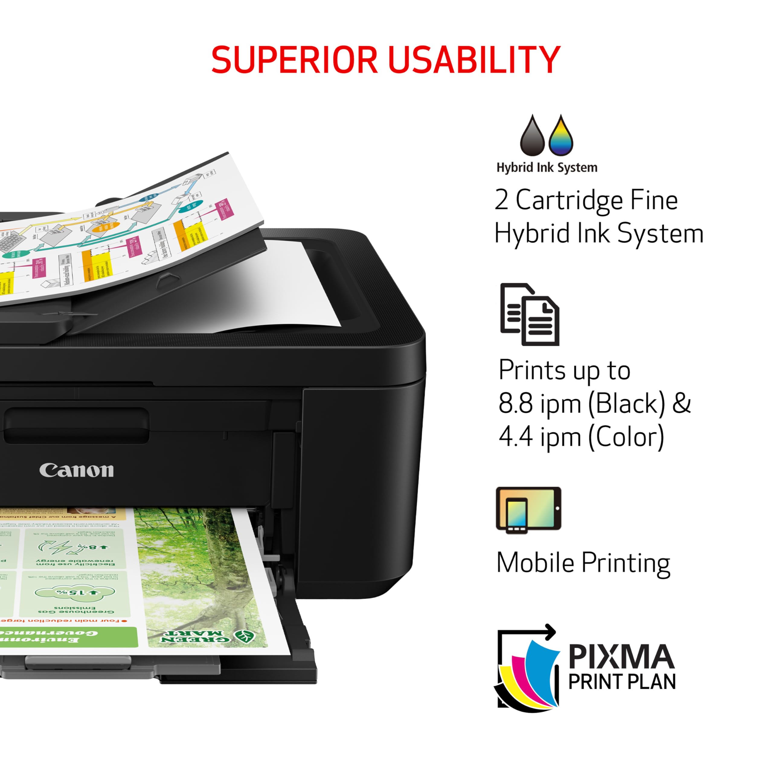 Foto 5 pulgar | Impresora Canon Pixma Tr4720 Multifunción Inalámbrica con Fax Negra - Venta Internacional