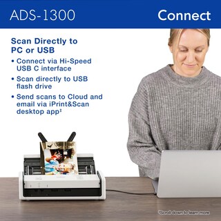 Foto 4 | Escáner de Escritorio Brother Ads-1300 Compact de Velocidad de 30 Ppm - Venta Internacional