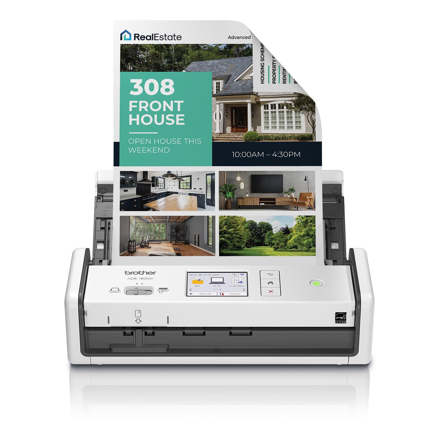 Foto 1 | Escáner Brother Ads-1800w de Escritorio Compacto Inalámbrico - Venta Internacional