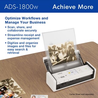 Foto 3 | Escáner Brother Ads-1800w de Escritorio Compacto Inalámbrico - Venta Internacional
