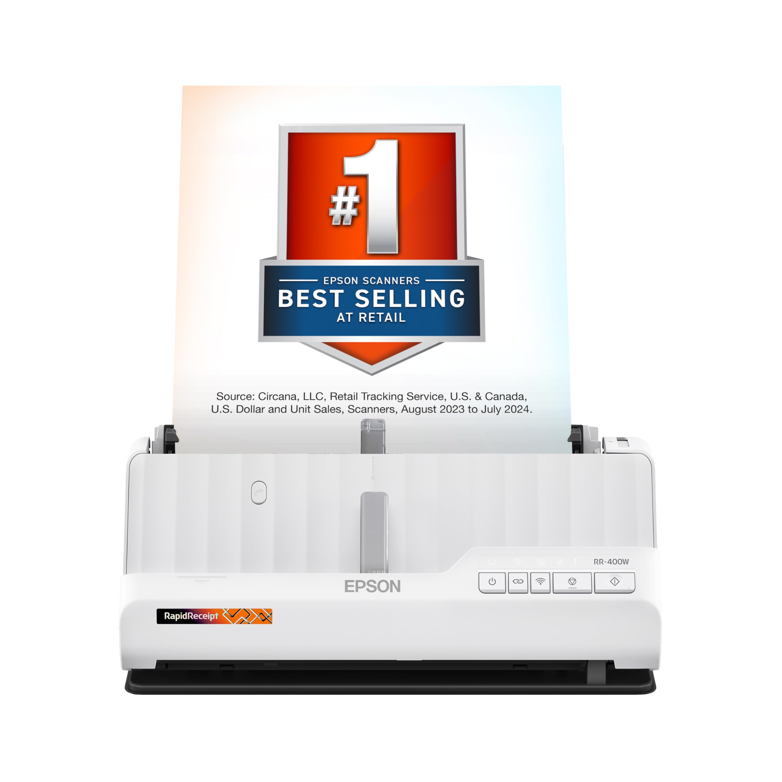 Escáner Epson Rapidreceipt Rr-400w De Escritorio Compacto Inalámbrico - Venta Internacional.
