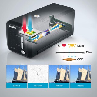 Foto 3 | Escáner De Películas Y Diapositivas Plustek Opticfilm 8200i Se 7200 Dpi - Venta Internacional.