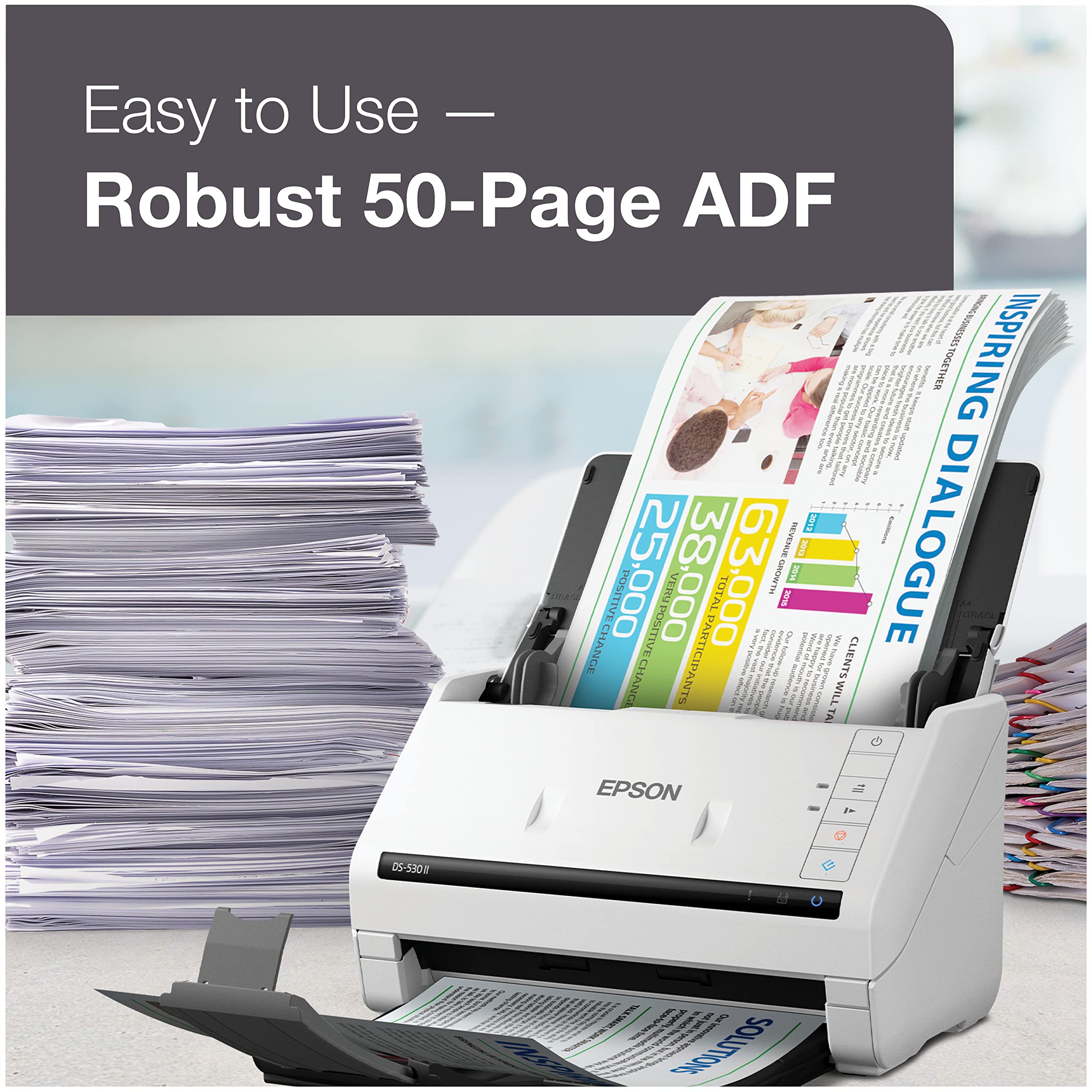 Foto 2 | Escáner De Documentos Epson Ds-530 Ii Color Duplex Para Pc/mac - Venta Internacional.