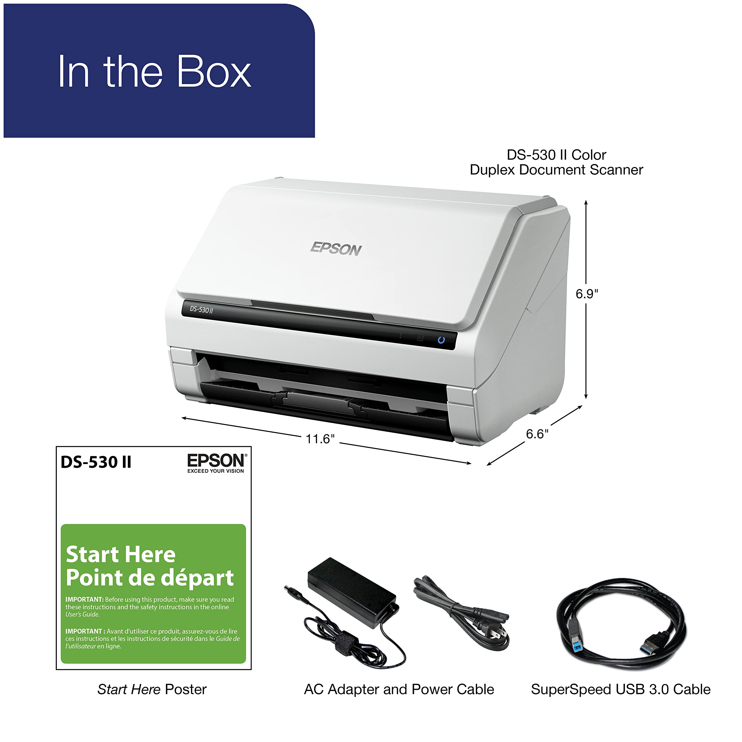 Foto 5 | Escáner De Documentos Epson Ds-530 Ii Color Duplex Para Pc/mac - Venta Internacional.