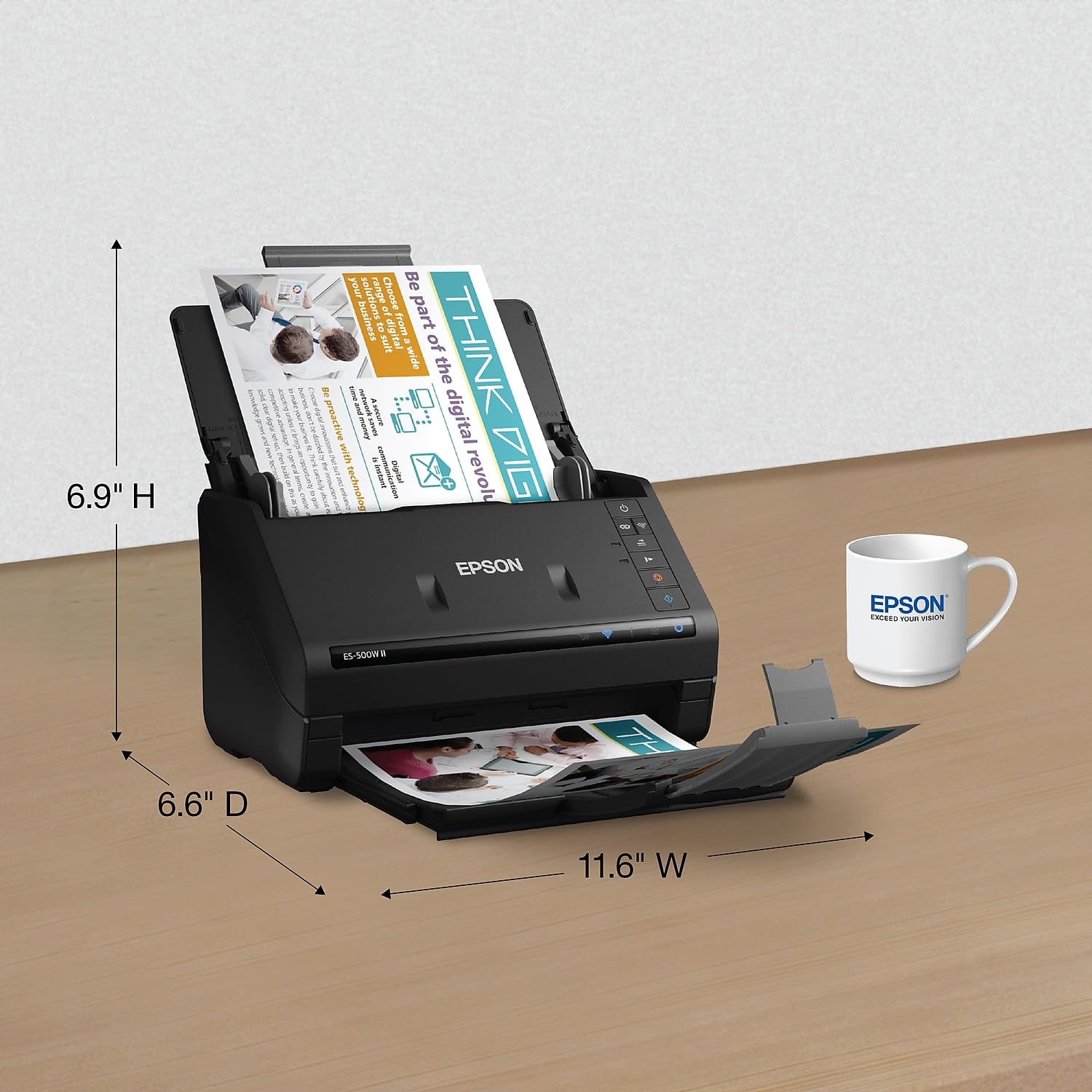 Foto 5 pulgar | Escáner De Documentos Epson Workforce Es-500w Ii Inalámbrico A Color - Venta Internacional.