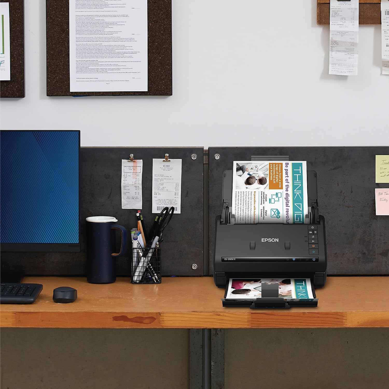 Foto 7 | Escáner De Documentos Epson Workforce Es-500w Ii Inalámbrico A Color - Venta Internacional.