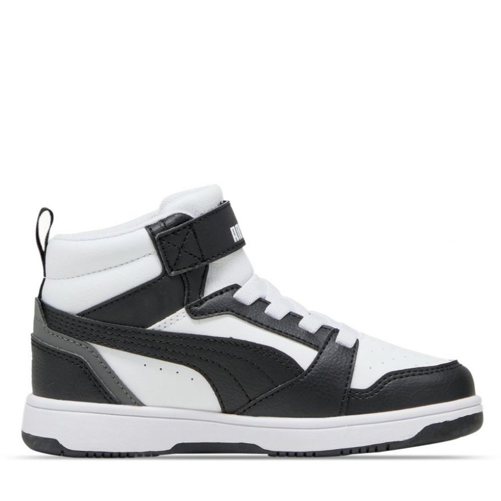 Foto 2 | Tenis Puma Rebound V6 Mid PS Negros para Niño