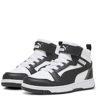 Foto 3 | Tenis Puma Rebound V6 Mid PS Negros para Niño