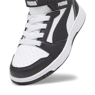Foto 4 | Tenis Puma Rebound V6 Mid PS Negros para Niño