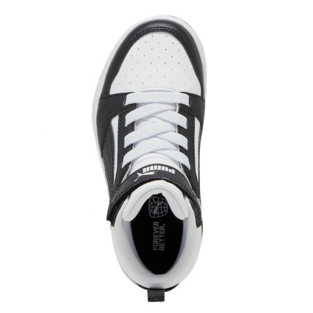 Foto 6 pulgar | Tenis Puma Rebound V6 Mid PS Negros para Niño