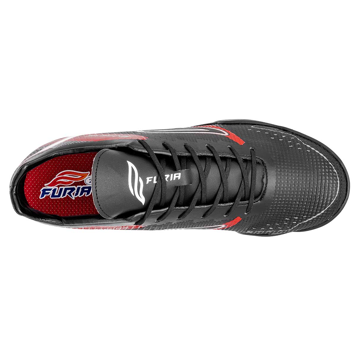 Foto 2 | Furia Tenis Deportivo Para Joven Negro Rojo, Código 117493-1