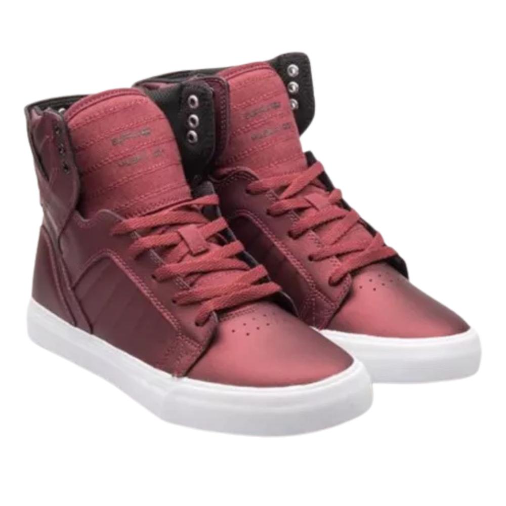 Foto 5 | Tenis Supra Kids Skytop Niño Deportivos Vino