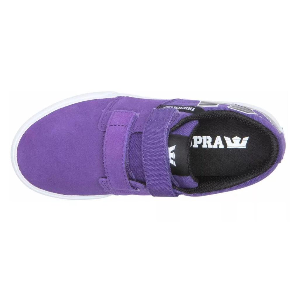 Foto 3 pulgar | Tenis Supra Kids Stacks Ii Vulc Vl Niño Infantil Purpura
