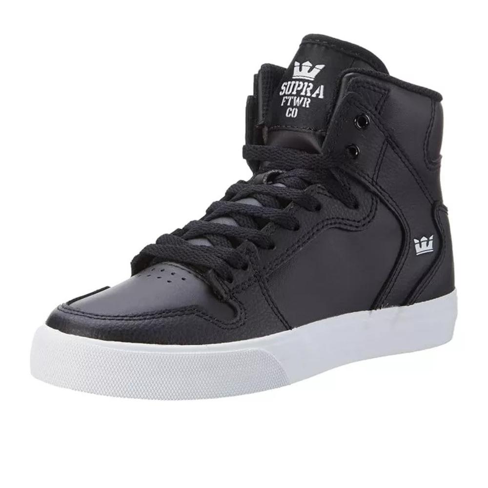 Foto 4 pulgar | Tenis De Bota Supra Vaider Niño Niño Escolar Negro