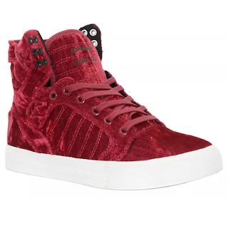 Foto 2 | Tenis Supra Vaider Niño Rojo Ante Rojo