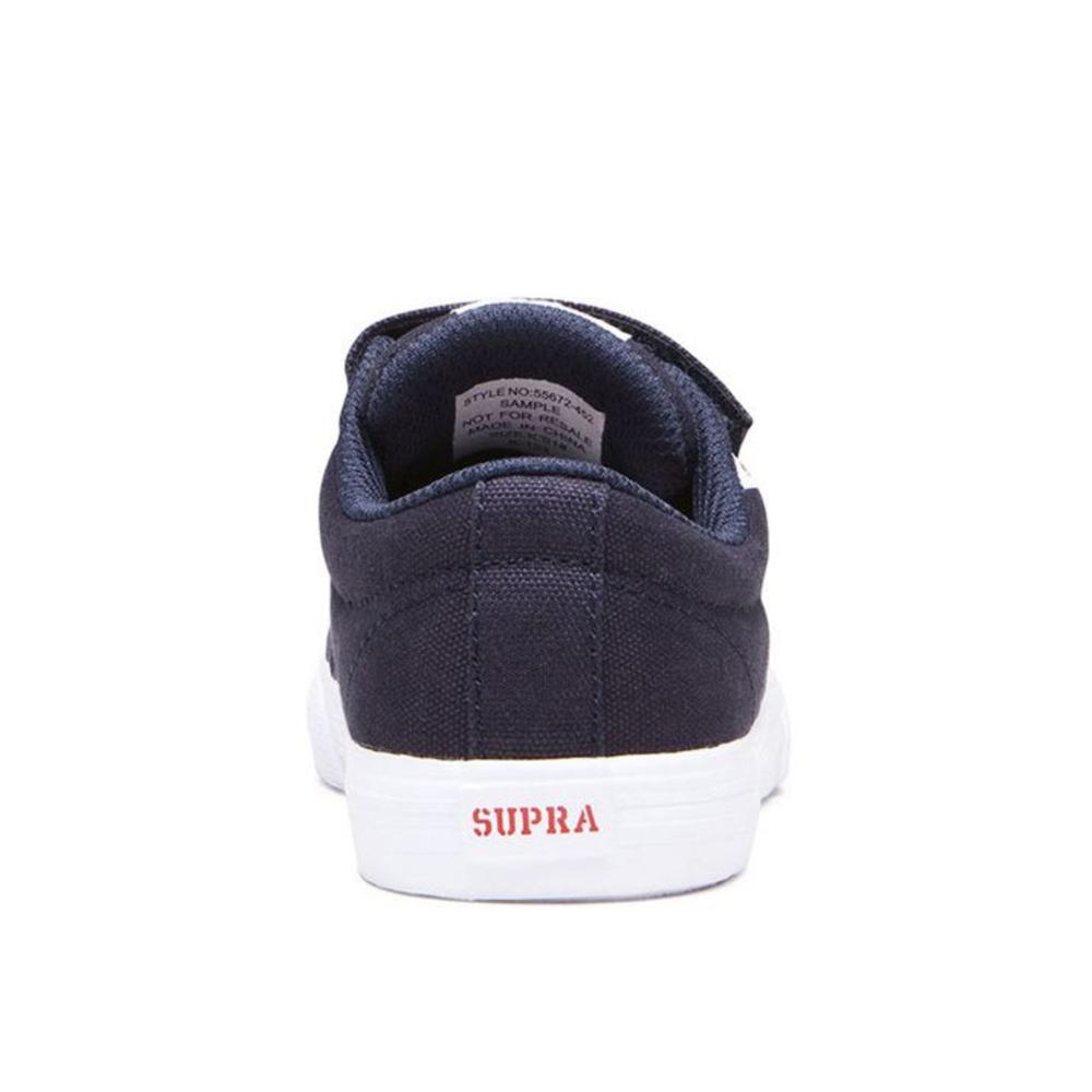 Foto 4 pulgar | Tenis Supra Kids Stacks Vulc Ii V Niño Agradable Azul