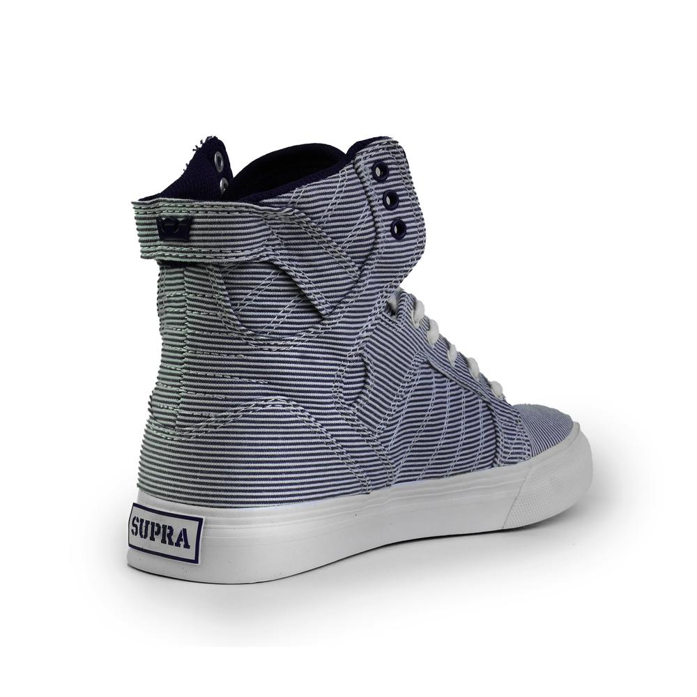 Foto 4 pulgar | Tenis Supra Skytop Niño Deportivos Blanco