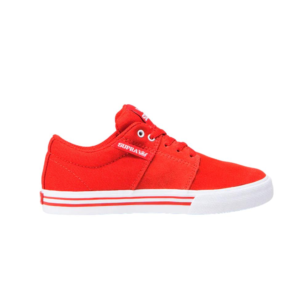 Foto 2 pulgar | Tenis Supra Kids Stacks Ii Vulc Niño Rojo