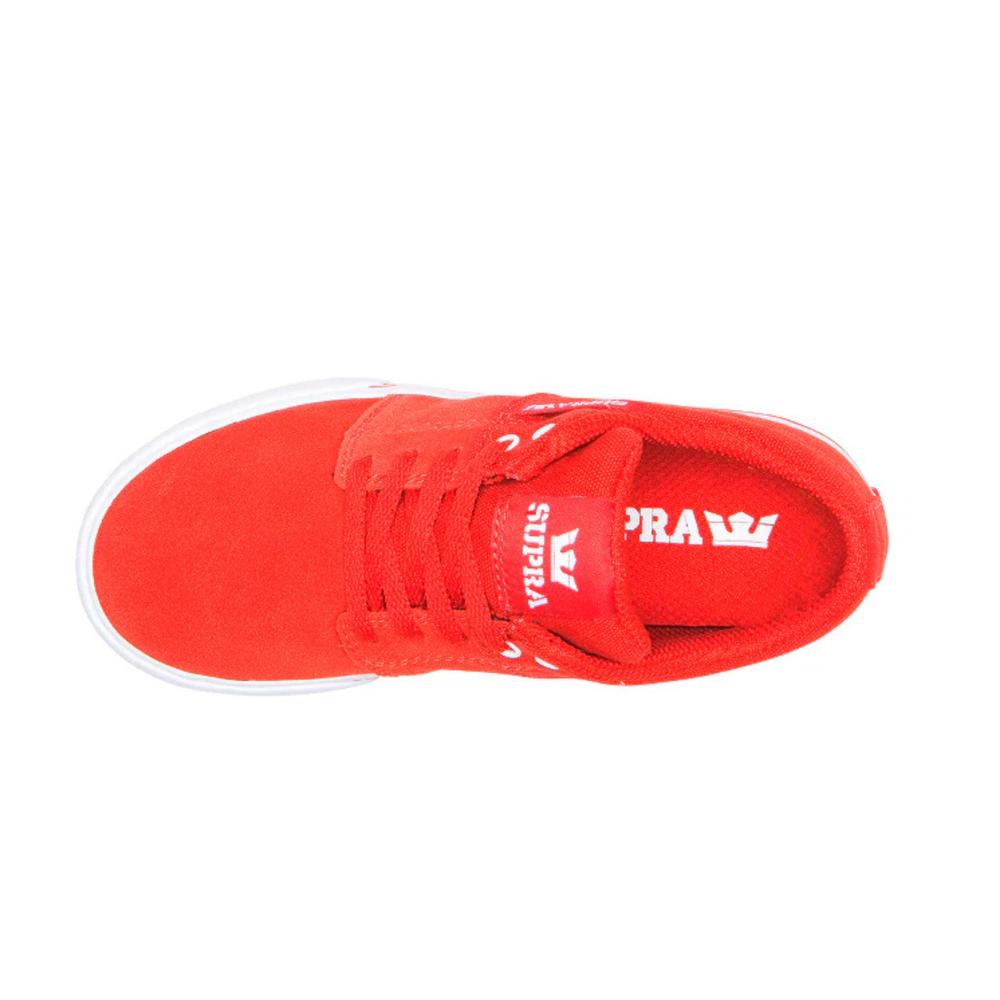 Foto 5 pulgar | Tenis Supra Kids Stacks Ii Vulc Niño Rojo