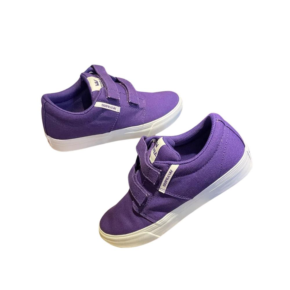 Foto 6 pulgar | Tenis Supra Kids Stacks Vulc Ii V Niño Skate Purpura