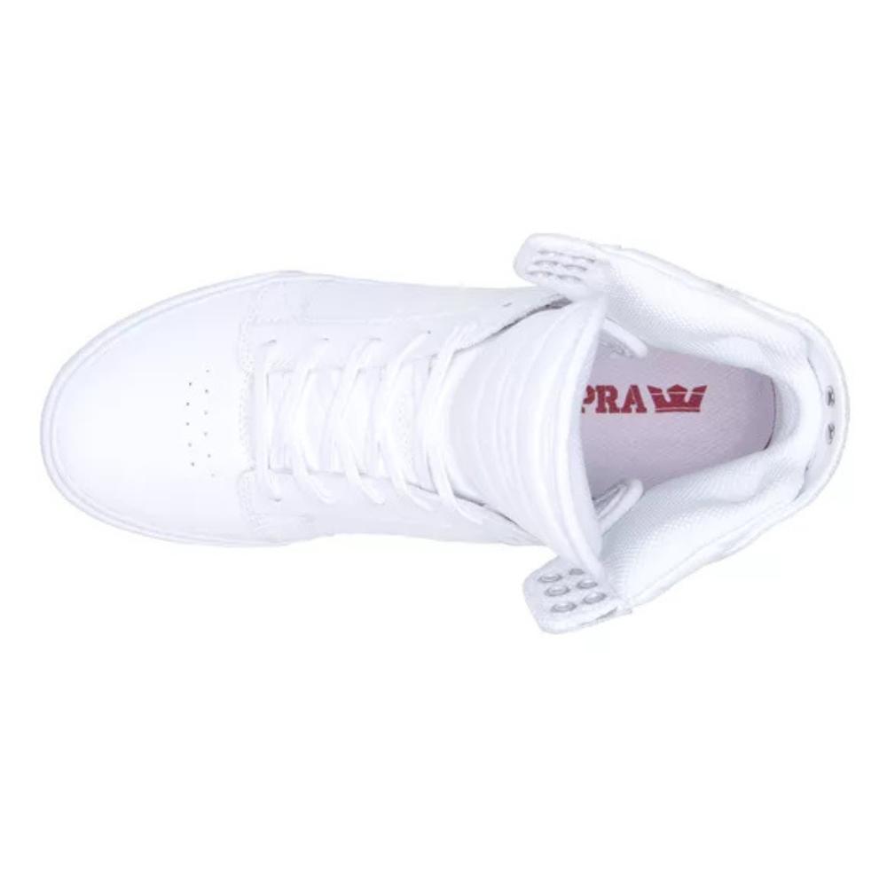 Foto 3 pulgar | Tenis Supra Skytop Niño Infantil Blanco Escolar Blanco