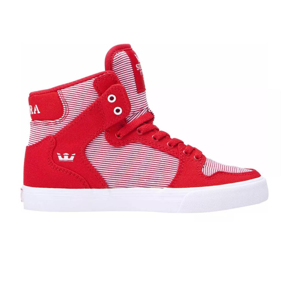 Foto 2 pulgar | Tenis Supra Vaider Niño Sport Comodos Rojo