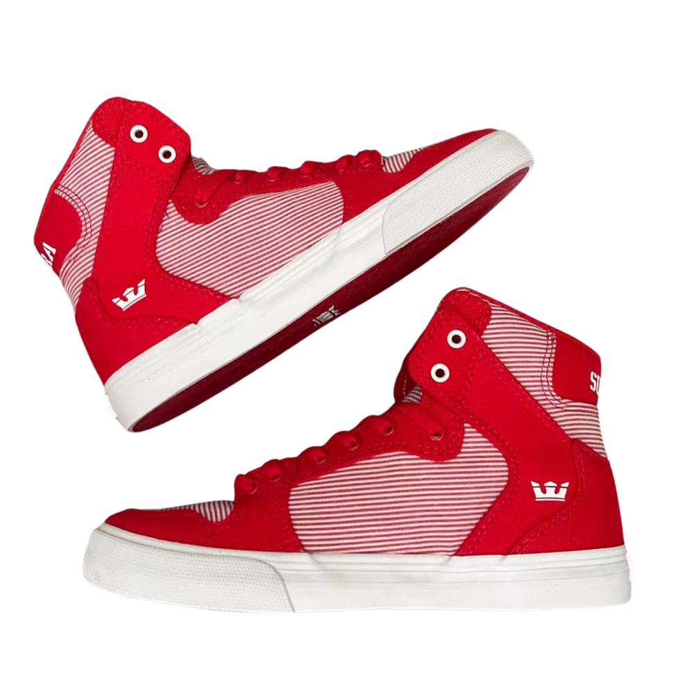 Foto 3 pulgar | Tenis Supra Vaider Niño Sport Comodos Rojo