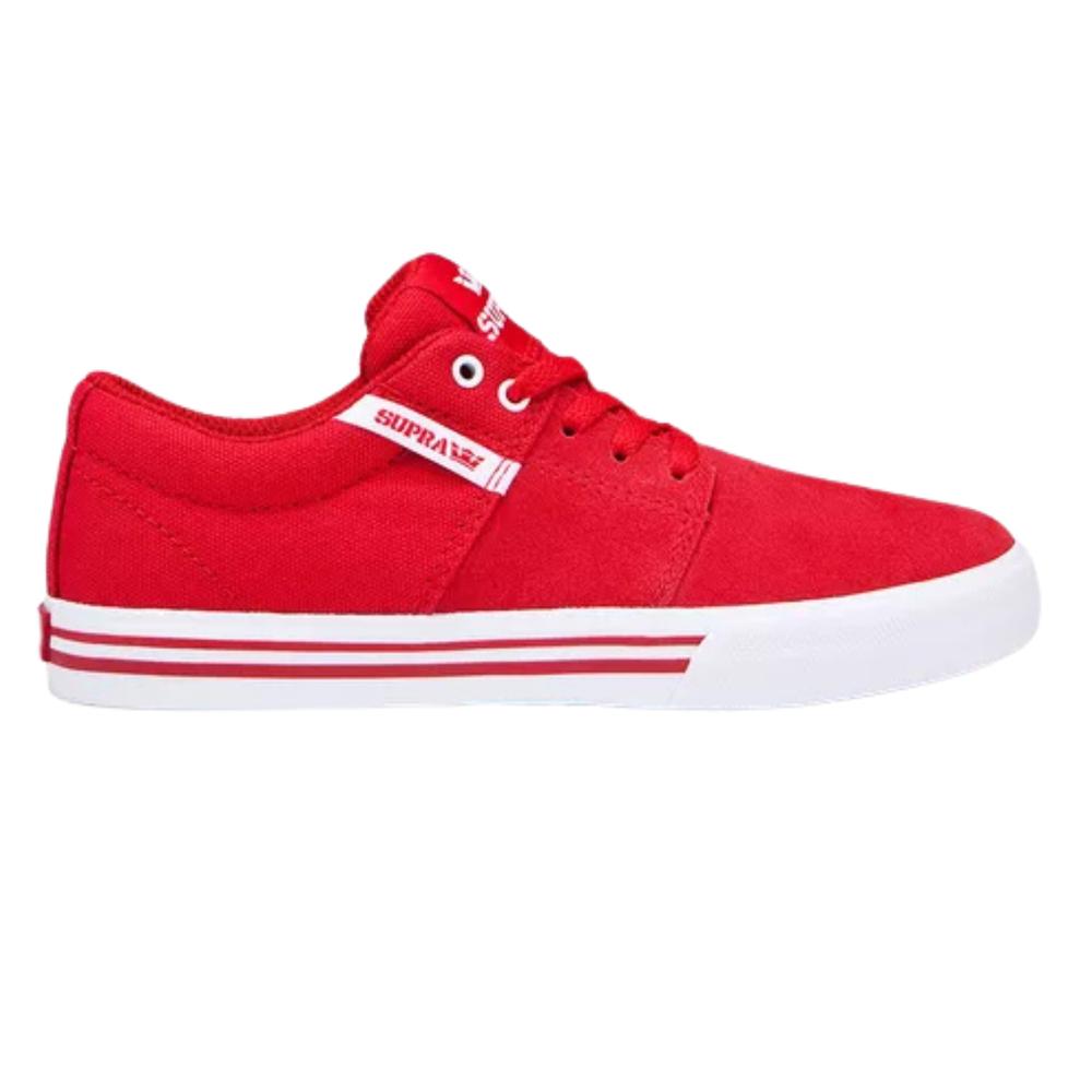 Foto 2 pulgar | Tenis Supra Stacks Vulc Ii Firmes Niño Infantil Rojo