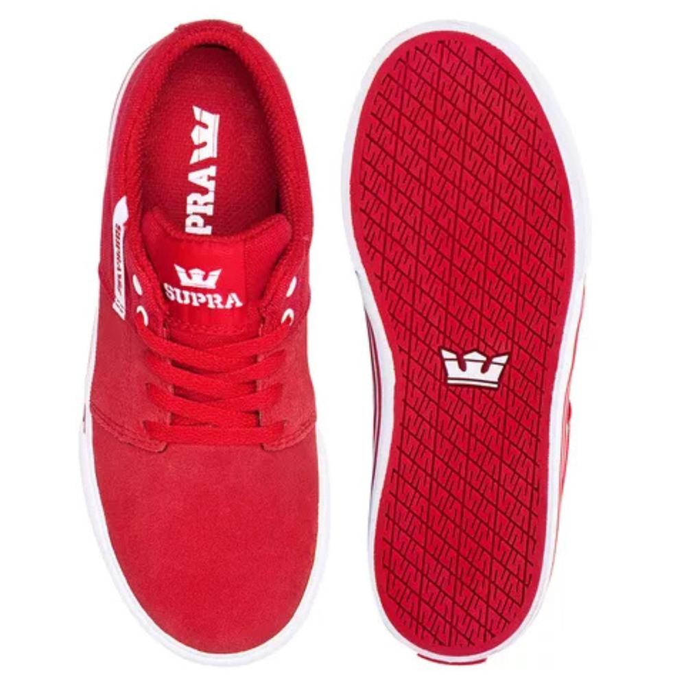 Foto 6 pulgar | Tenis Supra Stacks Vulc Ii Firmes Niño Infantil Rojo