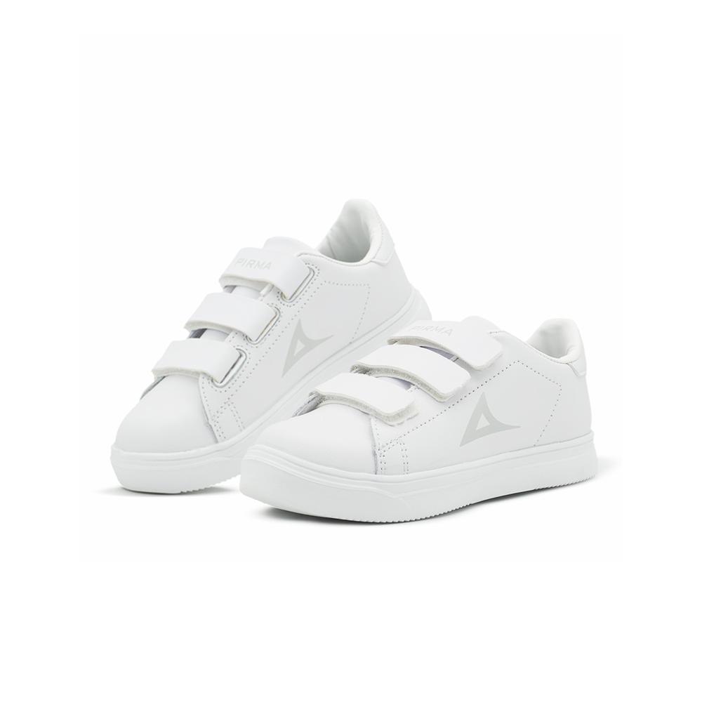 Foto 2 pulgar | Tenis Pirma Escolar Infantil Color Blanco Blanco